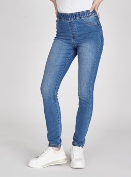 Jeans jeggings con elastico 