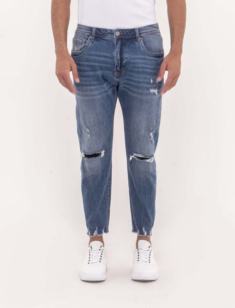 Jeans slim tapered cropped fit