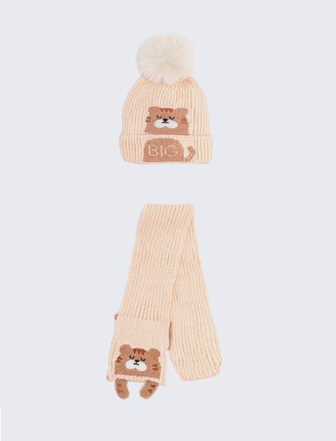 Set sciarpa + cappello orsetto