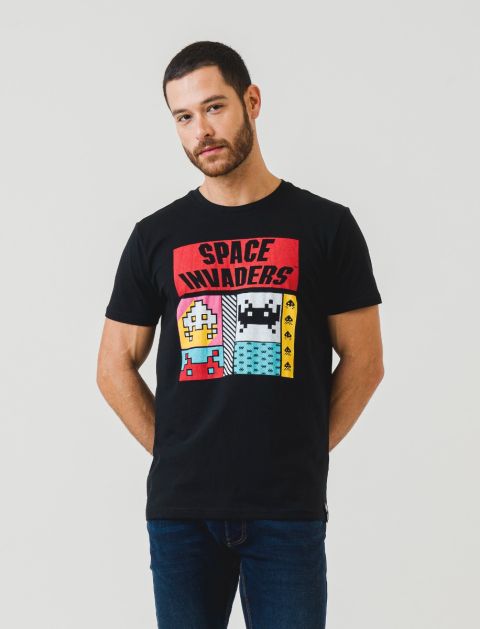 T-Shirt stampa Space Invaders