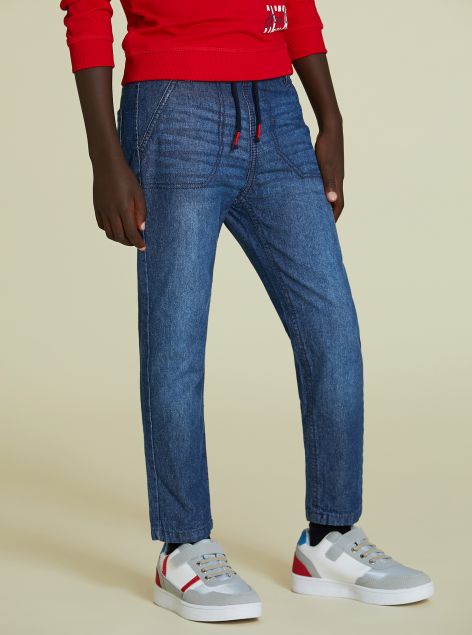 Jeans regular-fit con elastico