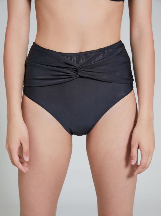 SHEKINI Donna Costumi da Bagno Bikini Bottom Vita Alta Brasiliana Pantaloni Folds Taglia Grossa Mare Bikini Slip